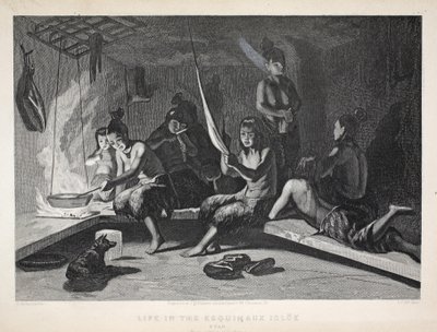 Life in the Esquimaux Igloe, Etah, illustration from 
